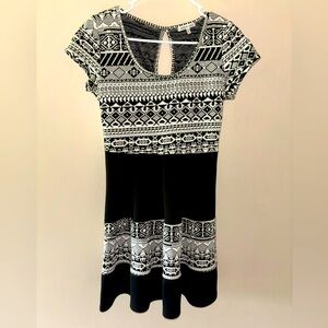 Charlotte Russe | Black and White Patterned Dress